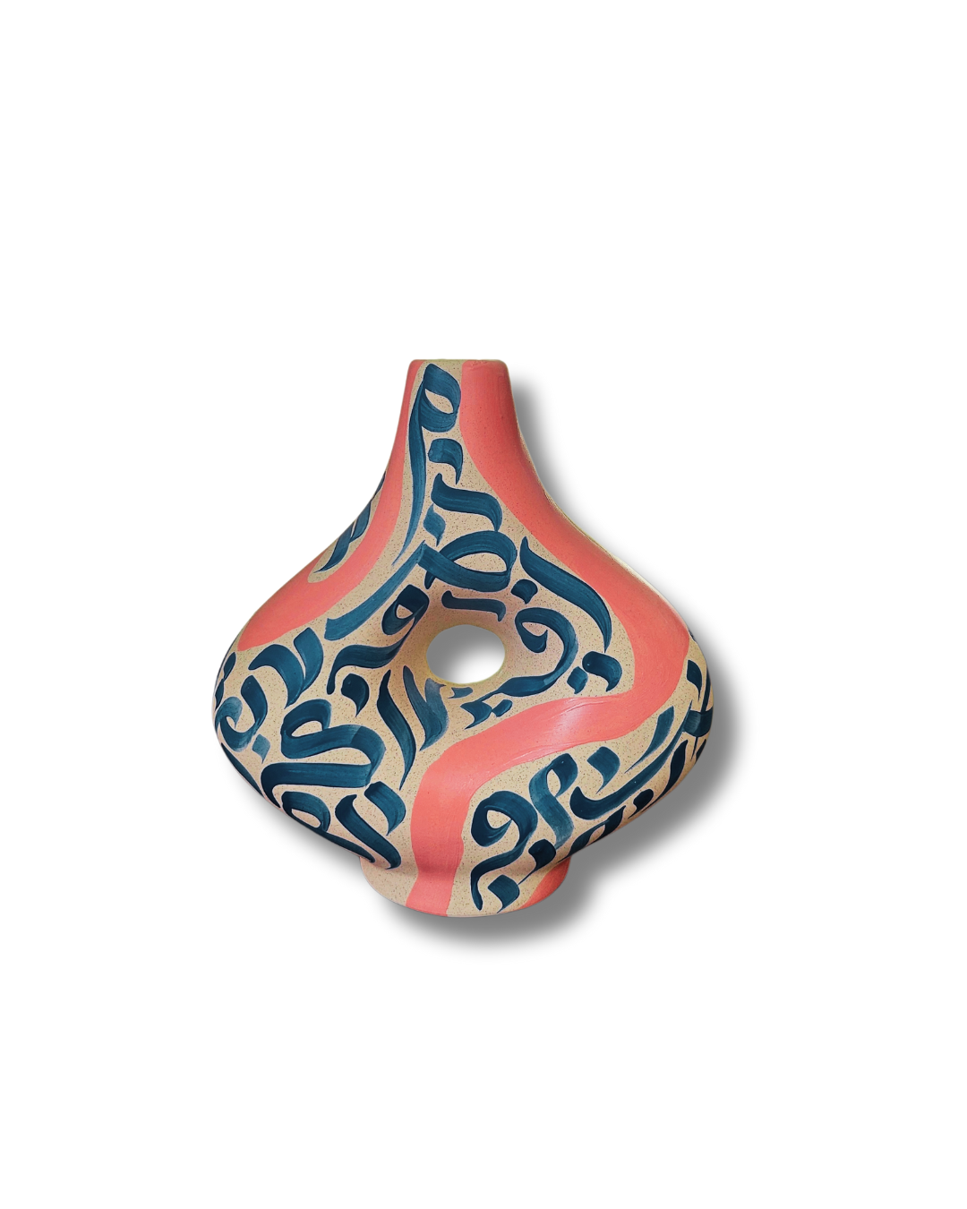 Hand Painted Vase- Fragments of an Oasis Collection- Vase #3