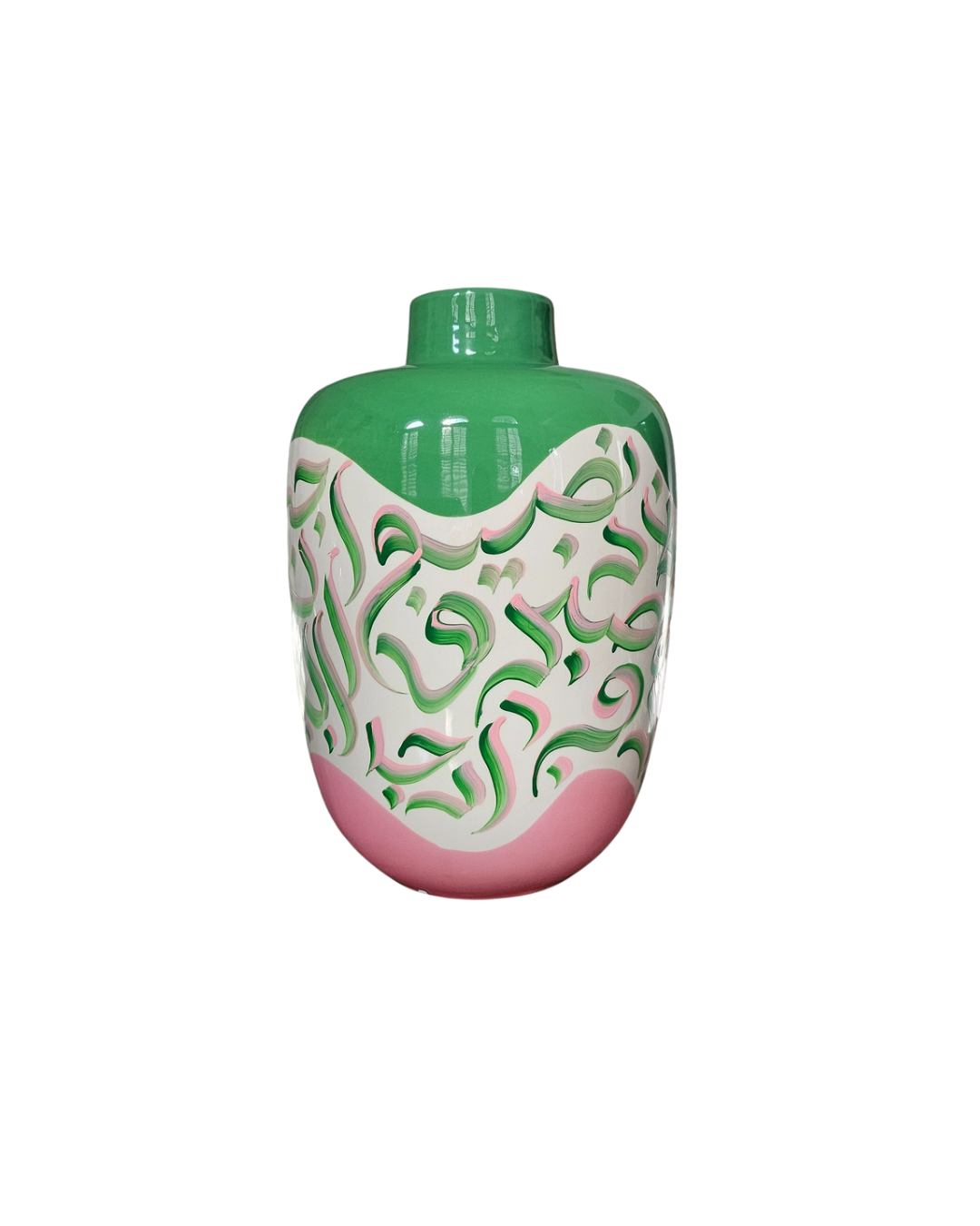 HAND PAINTED Vase #9| New Year Collection | Arabic Calligraphy Home Decor