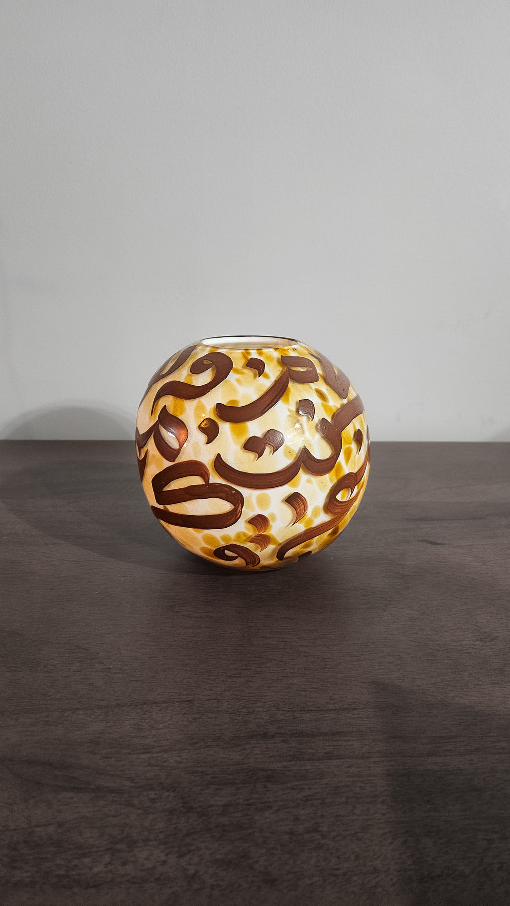 #6 - Brown at Dusk Vase Collection - Vase in Speckled Mustard & Brown