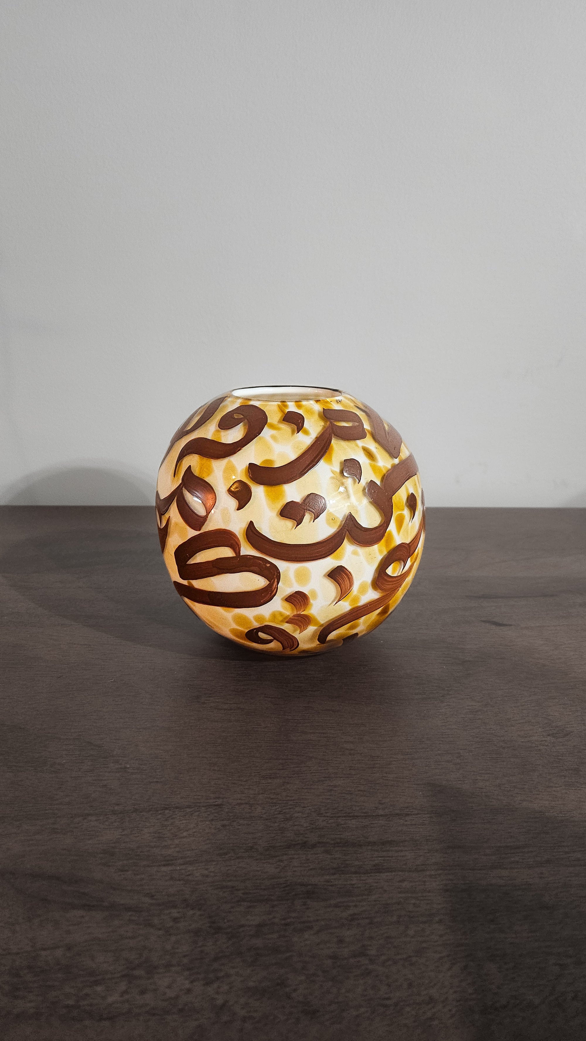 #6 - Brown at Dusk Vase Collection - Vase in Speckled Mustard & Brown