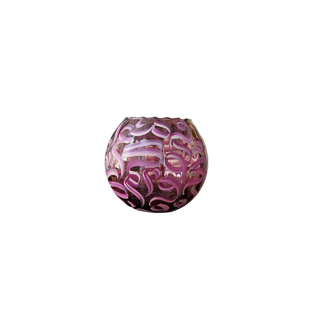 Hand Painted Vase - Magenta Magic