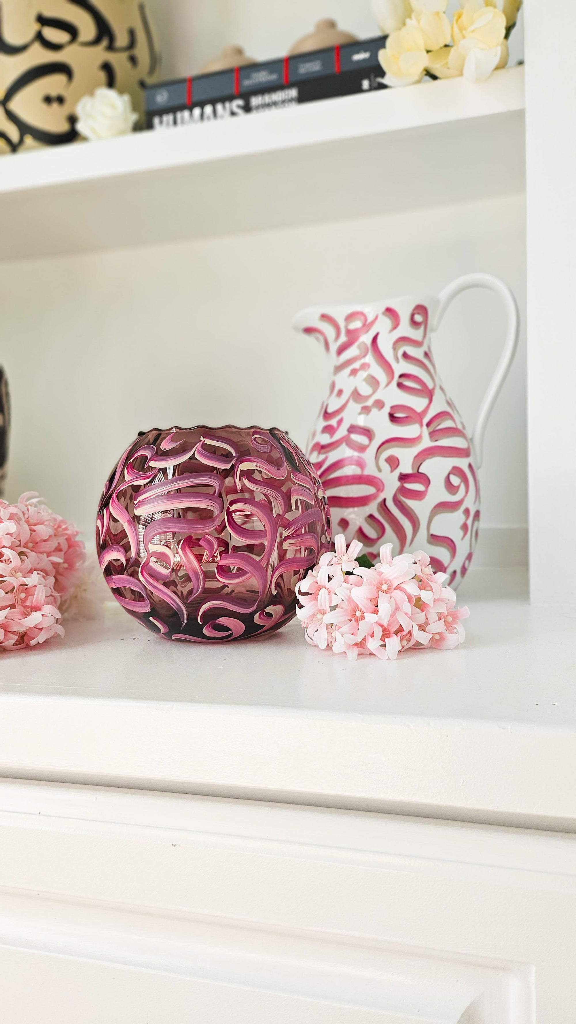 Hand Painted Vase - Magenta Magic